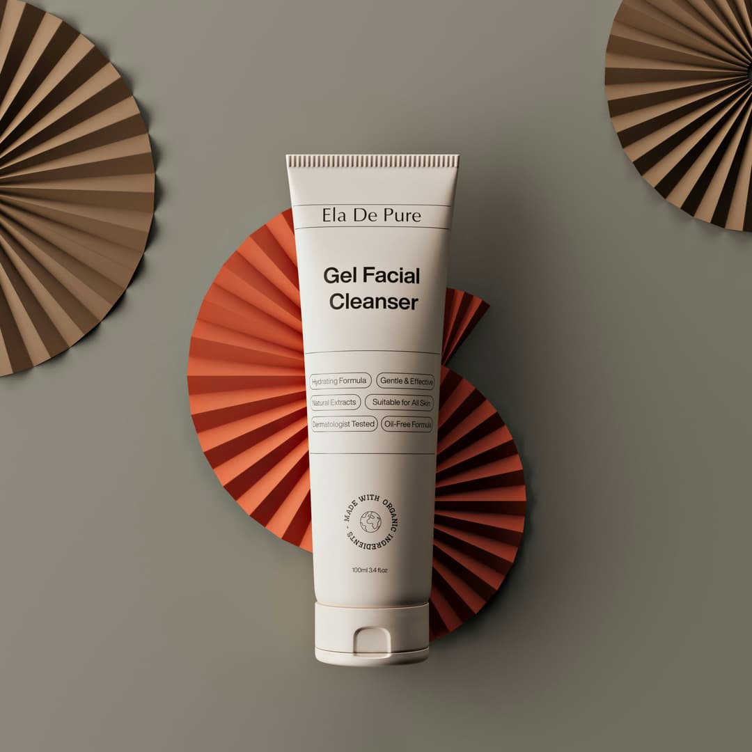 Facewash bottle with custom label